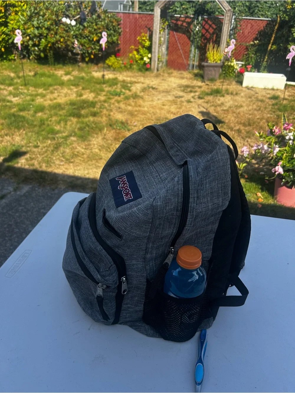 Jansport Digital Carry Digibreak men’s Gray Textured Backpack